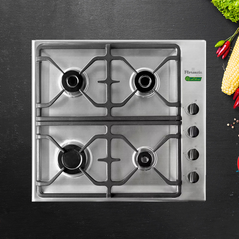 ANAFE A GAS-FLOR 6748I-ACERO INOX.