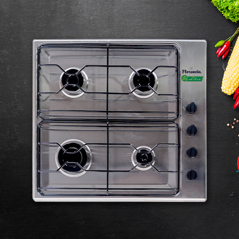 ANAFE A GAS-FLOR 6738I-ACERO INOX.